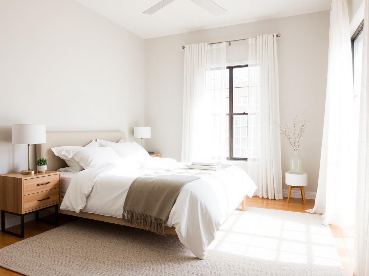 Bright bedroom in an HTXBNB Houston home